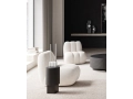 Japandi living  - Toe Chair Linen - Column table - Tube candle holder - Sitting man - Big Foot Table - 1.jpg