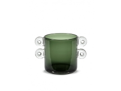 PROMOCJA! Wind & Fire Vase - Dark Green  - wazon