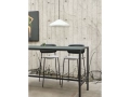 New Order High Table HT-12A green lino tabletop charcoal steel base_Pao Steel Pendant 470 cream white.jpg