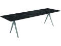Split 92cm x 280cm Dining Table Nero Ceramic - White.jpg