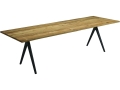 Raw Split 280cm Dining Table Natural Teak with Contour Edge - Meteor.jpg