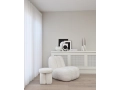 Toe Chair &amp; Big Foot Stool, Sheepskin - Curve Bowls, Bone White - WCandleholder, Bone White - Studio 1..jpg