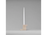 Brick Candle Holder Tall - Limestone - świecznik
