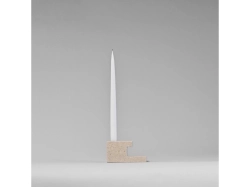 Brick Candle Holder Low - Limestone - świecznik