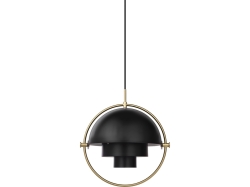 PROMOCJA! Multi-Lite - Soft Black Semi Matt - Brass Base - lampa wisząca