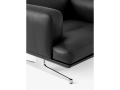 Inland AV21_Noble Aniline leather Black w. Polished aluminium base_detail.jpg