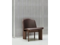 Chisel Lounge Chair front uph Sense dark brown wb lacquered walnut.jpg
