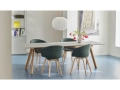 CPH30 Extendable grey lino wb lacquered oak_AAC23 metaphor 025 wb lacquered oak_Nelson Ball Crisscross Bubble Pendant M.jpg