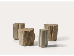 Brick Side Table - Wood - stolik