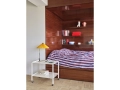 Matin Table Lamp 380 yellow shade_Arcs Trolley Low eggshell_Ete Duvet Cover bordeaux and sky blue.jpg