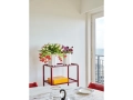 Arcs Vase white_Arcs Trolley High auburn red_Colour Storage S egg yolk_Sobremesa Plate 18,5 Set of 2 blue.jpg