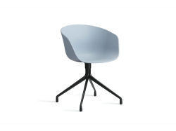 About a Chair AAC 20 - Black powder coated aluminium - krzesło na aluminiowej bazie