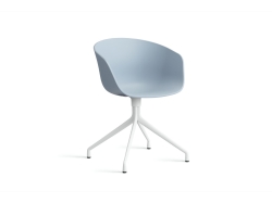 About a Chair AAC 20 - White powder coated steel aluminium - krzesło na aluminiowej bazie