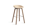 AB245-D126-AA51_AAS 32 H75 pale peach 2.0 shell_wb laquered walnut base_stainless steel footrest.jpg