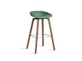 AB245-D138-AA51_AAS 32 H75 teal green 2.0 shell_wb laquered walnut base_stainless steel footrest.jpg