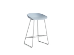 About a Stool (AAS 38) Low - Stainless Steel - stołek na metalowych nogach