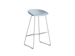 About a Stool (AAS 38) High - Stainless Steel - stołek na metalowych nogach