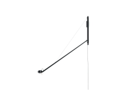 PROMOCJA! Fifty-Fifty Wall Lamp - Black - lampa ścienna