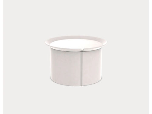 okrągły stolik Brise Coffee Table 44 w kolorze kremowym