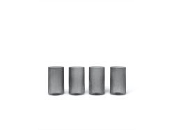PROMOCJA! Ripple Verrines - Smoked Grey - szklanki, set 4 szt.