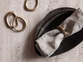 Flow Napkin Rings Brass - obrączki do serwetek