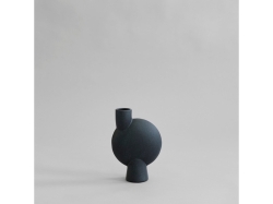 Sphere Vase Bubl Medio Black - wazon