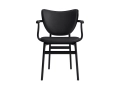 NORR11Elephant Chair w. Armrest Front and Seat UpholsteryDunes Anthrazite - 21003,Oak Black.jpg