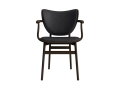 NORR11Elephant Chair w. Armrest Front and Seat UpholsteryDunes Anthrazite - 21003,Oak Dark Smoked.jpg