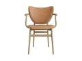 NORR11Elephant Chair w. Armrest Front and Seat UpholsteryDunes Camel - 21004,Oak Natural.jpg