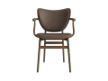 NORR11Elephant Chair w. Armrest Front and Seat UpholsteryDunes Dark Brown - 21001,Oak Light Smoked.jpg