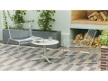 Hee Lounge Chair hot galvanised_Neu Low Round Table dia70xH40 sky grey_Rim Glass clear with black rim 01.jpg