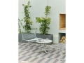 Hee Lounge Chair hot galvanised_Neu Low Round Table dia70xH40 sky grey_Rim Glass clear with black rim.jpg