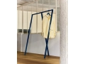 Loop Stand Wardrobe deep blue powder coated steel_Outline Pyjama LS Shirt soft yellow.jpg