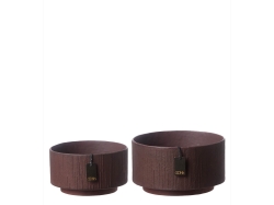 PROMOCJA! S/2 Manhattan Zero Waste bowl - Fudge - zestaw donic
