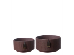 PROMOCJA! S/2 Manhattan Zero Waste bowl - Fudge - zestaw donic