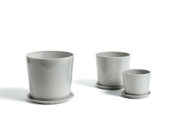 Promocja! Botanical Family - Light Grey - donice rozmiar L