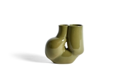 Chubby Vase olive green - wazon