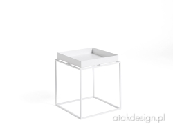 PROMOCJA! Tray Table White 30x30 - stolik kawowy dostępny od ręki!