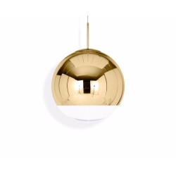 Promocja! Mirror Ball LED Pendant Gold 50 cm - dostępne od ręki!