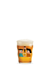 Beer Glas 40 cl w. deco - szklanka do piwa