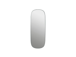 Promocja! Framed Mirror - Large Grey/Clear Glass dostępne od ręki!