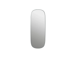 Promocja! Framed Mirror - Large Grey/Clear Glass dostępne od ręki!