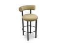 FAT Black Steel 75cm Stool - hocker z obiciem materiałowym