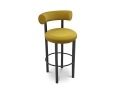 FAT Black Steel 75cm Stool - hocker z obiciem materiałowym