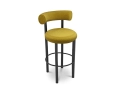 FAT Black Steel 75cm Stool - hocker z obiciem materiałowym