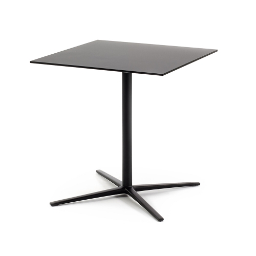 Stolik Loop-Table z blatem i podstawą w kolorze czarnym