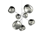 Melt Large Chandelier Chrome - lampa wisząca
