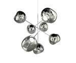 Melt Large Chandelier Chrome - lampa wisząca