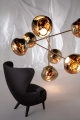 Melt Large Chandelier Chrome - lampa wisząca