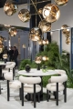 Melt Large Chandelier Gold - lampa wisząca